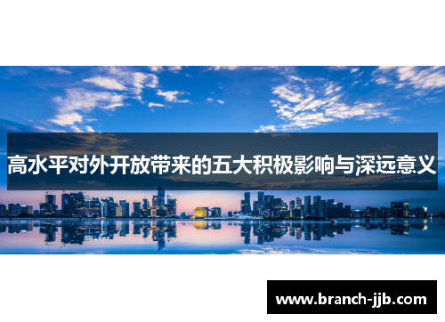 高水平对外开放带来的五大积极影响与深远意义