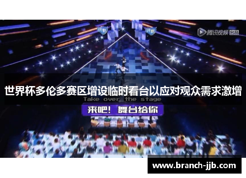 世界杯多伦多赛区增设临时看台以应对观众需求激增